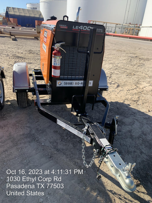 2022 Lincoln Electric LE400 Kubota V1505, Trlr, Cable Rack, Light Kit, ES Decals, T3
