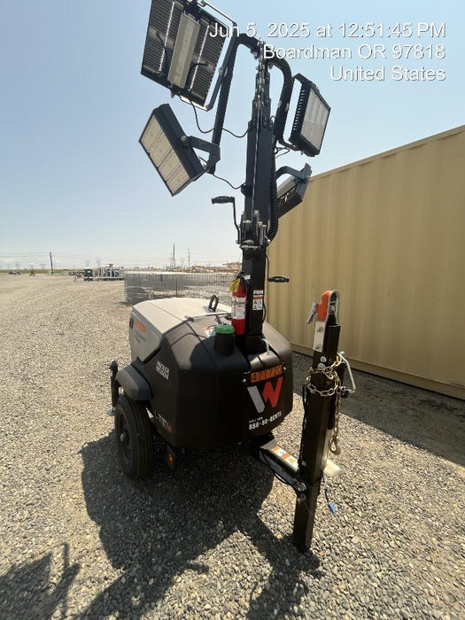 2024 Wacker Neuson LTT4 Diesel, Kohler KDW702, Deep Sea Controller, Auto Start, LED 320W, Bypass Outlet, T3