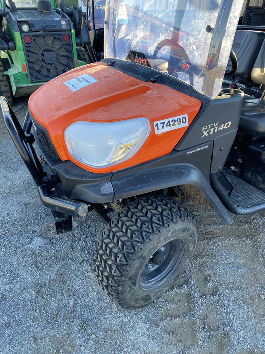 2021 Kubota RTV-X1140W-H Plastic Canopy, Windshield Acrylic Clear, LED Strobe Light, Wire Harness Kit, Back up Alarm