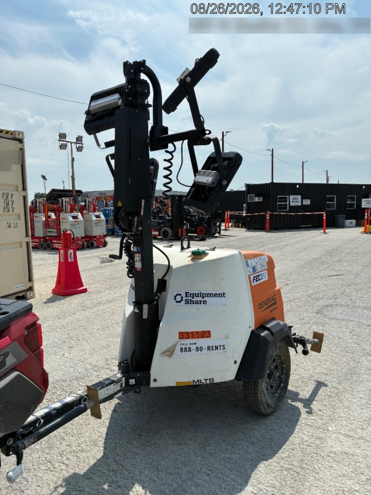 2023 Generac MLT2 Diesel, Flex Switch 120V Input, Powerzone Controller, (4) 320W LED Lights, 4kW Generator, 39.9 Gal Fuel Tank, 2" Ball, T3