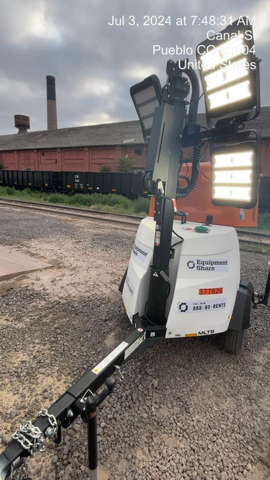 2023 Generac MLT2 Diesel, Flex Switch 120V Input, Powerzone Controller, 
(4) 320W LED Lights, 4kW Generator, 39.9 Gal Fuel Tank, 2" Ball, T3