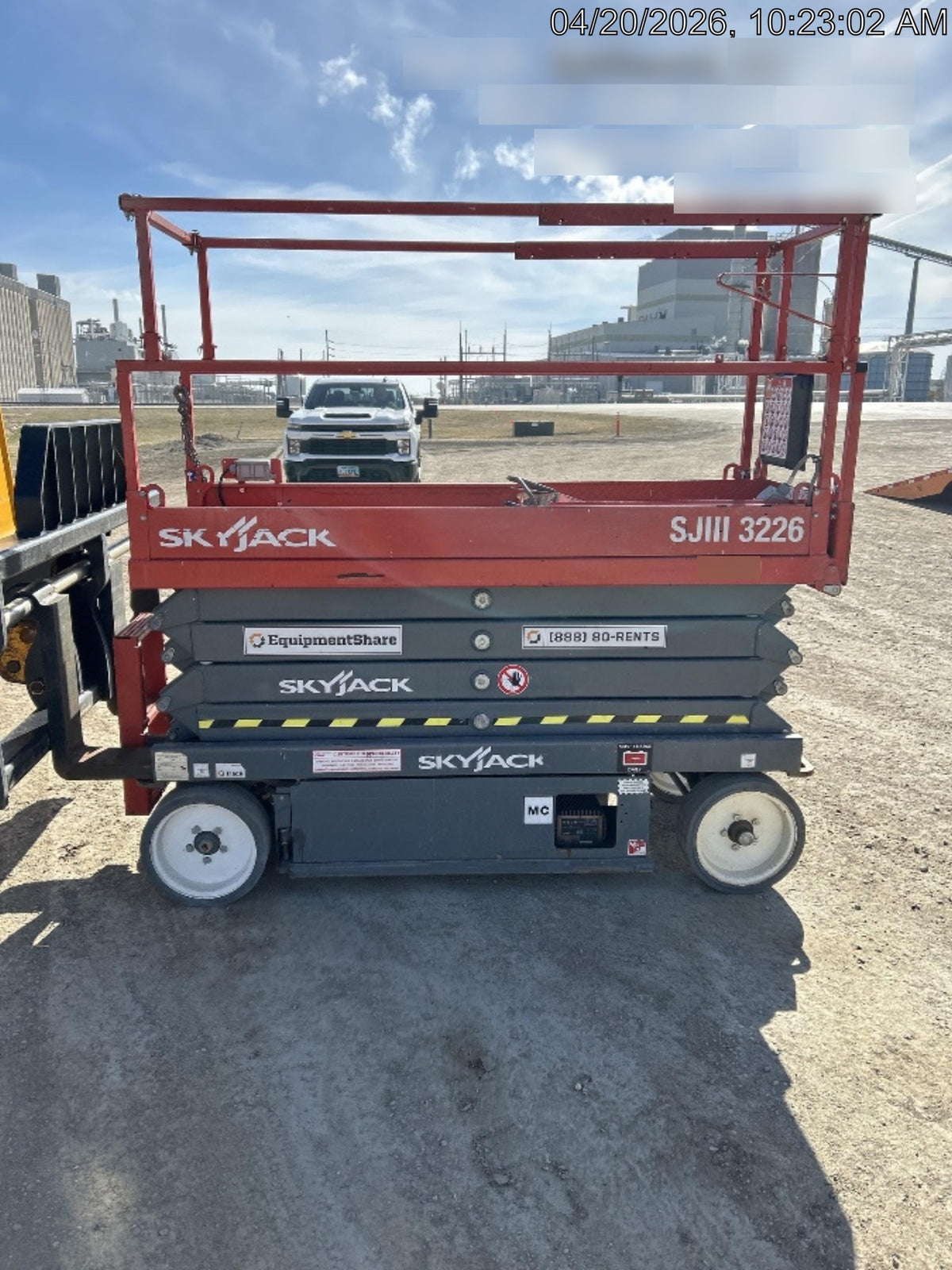 2017 Skyjack SJIII-3226 Standard Rental Specs