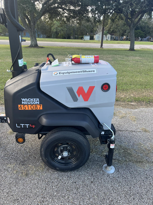 2024 Wacker Neuson LTT4 Diesel, Kohler KDW702, Deep Sea Controller, Auto Start, LED 320W, Bypass Outlet, T3