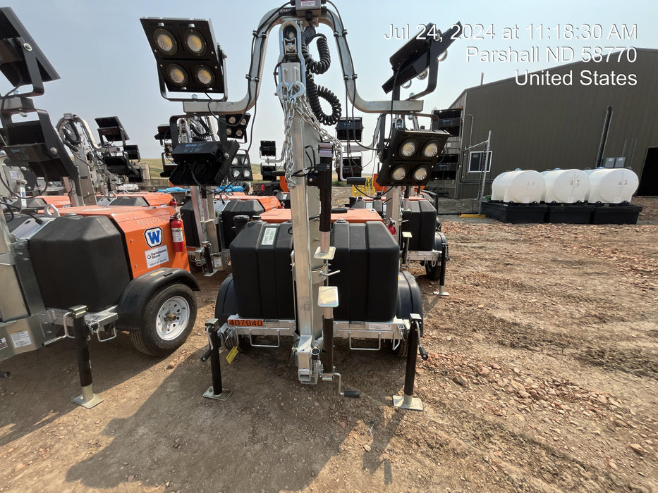 2024 Wanco WLTT-4MM4K Diesel, Deep Sea Controller, Shore Power Plug, Auto Start, (4) 350W LED Floodlights, 4kW Generator, 60 Gal Fuel Tank, 2" Ball, T3