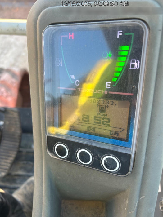 2019 Takeuchi TB260 Takeuchi TB260 Canopy w/Rubber Tracks, Auxiliary Hydraulics, Standard Blade, Manual QC