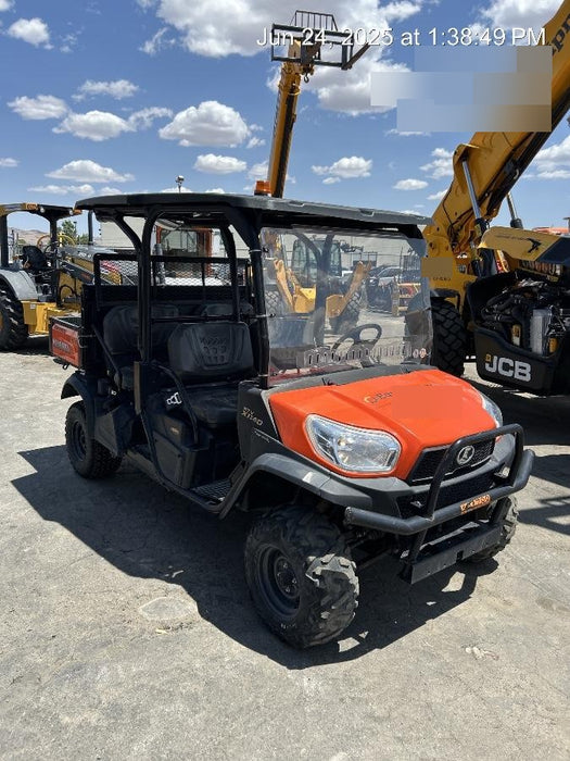 Kubota RTV-X1140W-H 4WD utility cart -LED strobe -Windshield tempered glass -Plastic canopy -Wire harness kit -Backup alarm