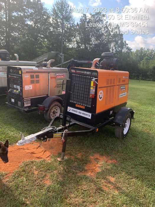 2022 Lincoln Electric Vantage 549X Crosslink Technology, Trailer Mounted, ES Decals, T3