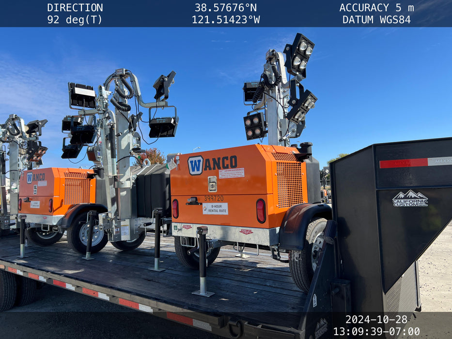 2024 Wanco WLTT-4MM4K Diesel, Deep Sea Controller, Shore Power Plug, Auto Start, (4) 350W LED Floodlights, 4kW Generator, 60 Gal Fuel Tank, 2" Ball, T3