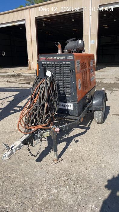 2021 Lincoln Electric Vantage 549X Ready Pak 3, ORANGE (includes trailer, cable rack, fender light kit)