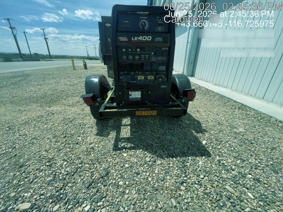 2023 Lincoln Electric LE400 Kubota V1505, Trlr, Cable Rack, Light Kit, ES Decals, T3