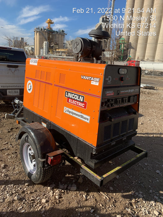 2021 Lincoln Electric Vantage 549X Ready Pak 3, ORANGE (includes trailer, cable rack, fender light kit)