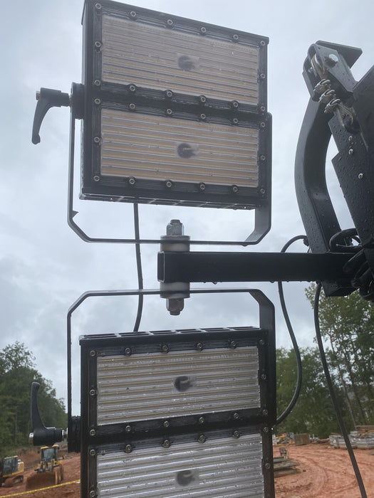 2022 Allmand NLV3GR (4) LED Light Fixture 350W, 23' Vertical Mast, 3kW Prime, Towable, Deep Sea L401, Leveling Jacks, Yanmar T4F 5.8hp