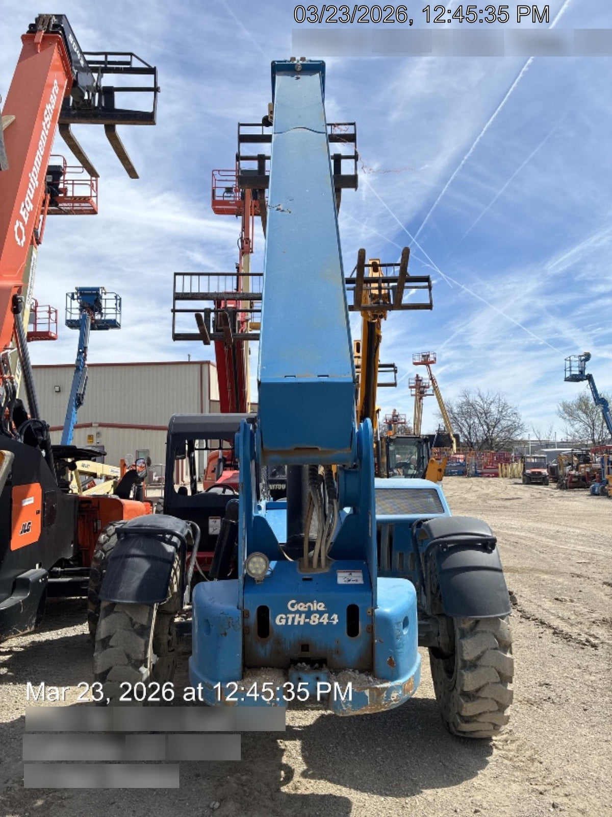 2019 Genie GTH-844 GTH-844 w/Open ROPS, FF Tires, beacon/work lights, 60" carriage/forks