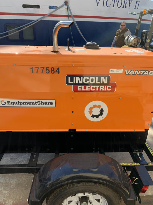 2021 Lincoln Electric Vantage 322 Vantage 322 Ready Pak 3 w/ Decals, ORANGE (includes trailer, cable rack, fender light kit) NO Telematics