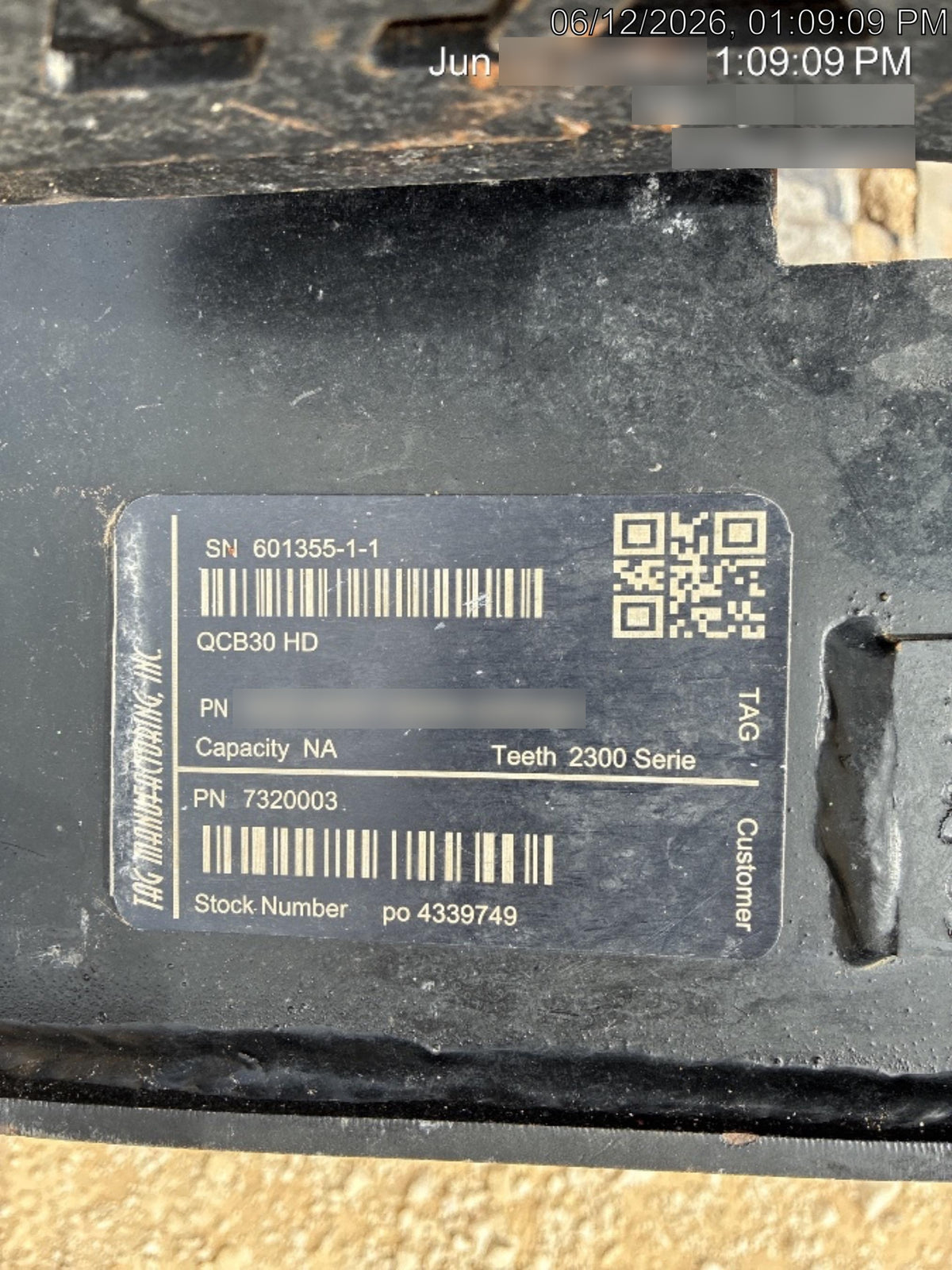 2026 TAG MANUFACTURING TAG 7320003