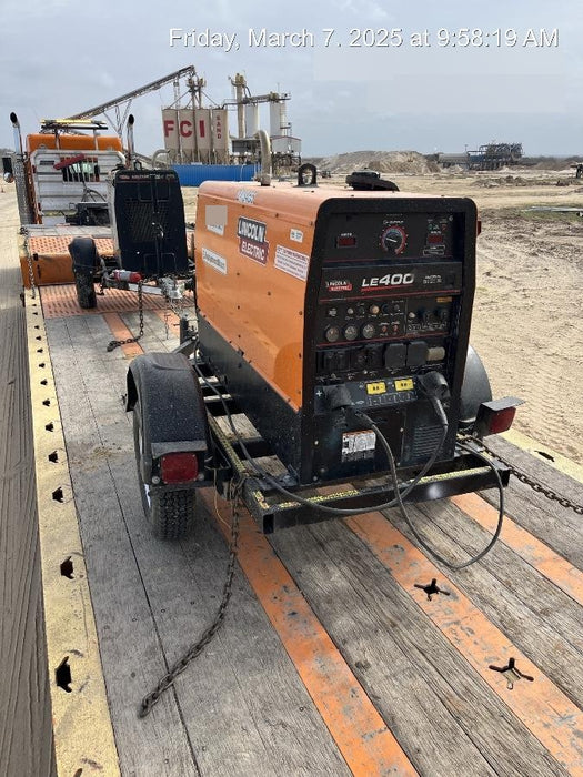 2022 Lincoln Electric LE400 Kubota V1505, Trlr, Cable Rack, Light Kit, ES Decals, T3