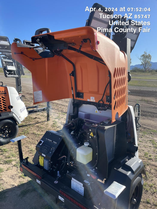 2024 Generac MLT2 Diesel, Flex Switch 120V Input, Powerzone Controller, 
(4) 320W LED Lights, 4kW Generator, 39.9 Gal Fuel Tank, 2" Ball, T3