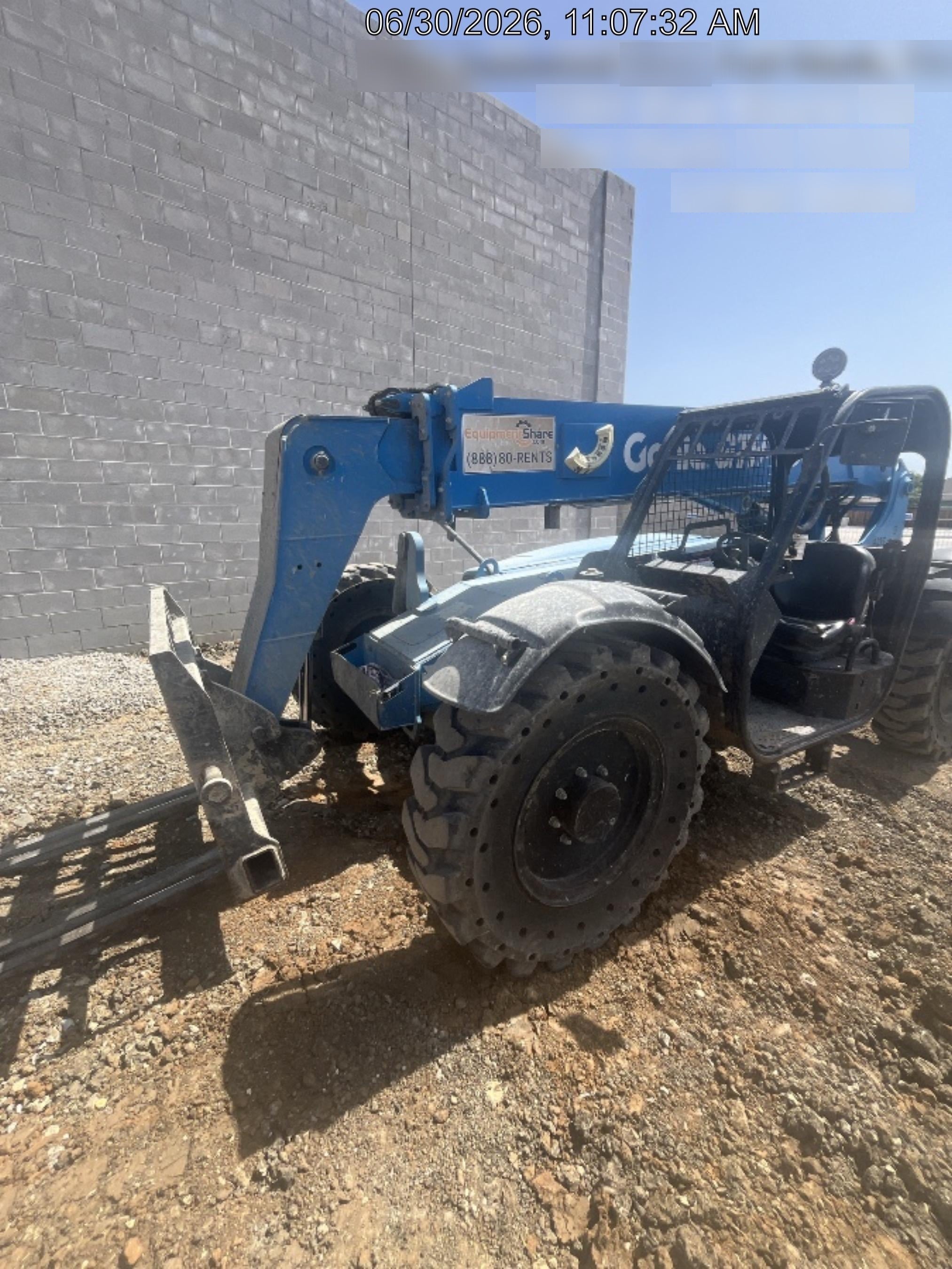 2017 Genie GTH-636 Genie GTH636 Telehandler, 48" Carriage, Solid Tires