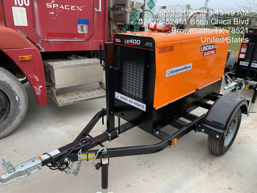 2022 Lincoln Electric LE400 Kubota V1505, Trlr, Cable Rack, Light Kit, ES Decals, T3