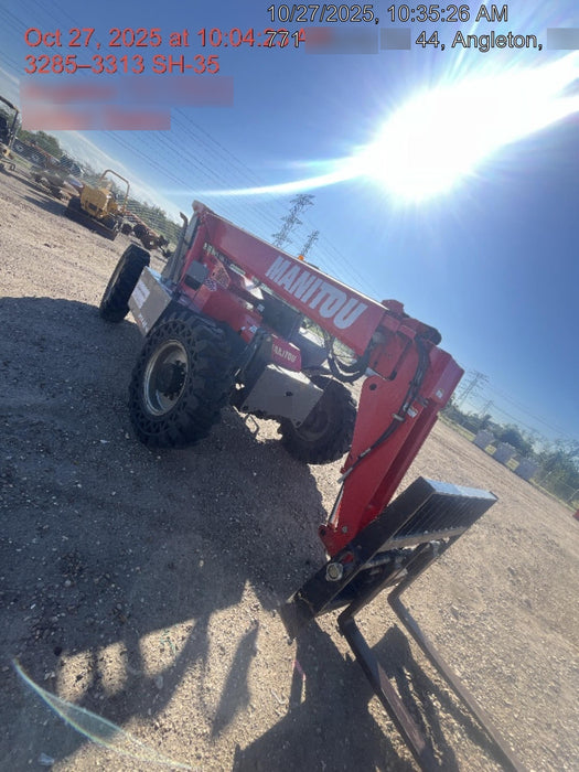 2018 Manitou MTA8044 MTA 8044 - 74 HP T4, Canopy, Worklights/Strobe, Beacon, 66" Carriage, 48" Forks, Solid Tires, Lift Hook, Aux Hydraulics