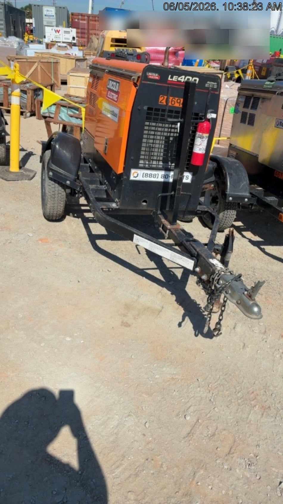 2022 Lincoln Electric LE400 Kubota V1505, Trlr, Cable Rack, Light Kit, ES Decals, T3