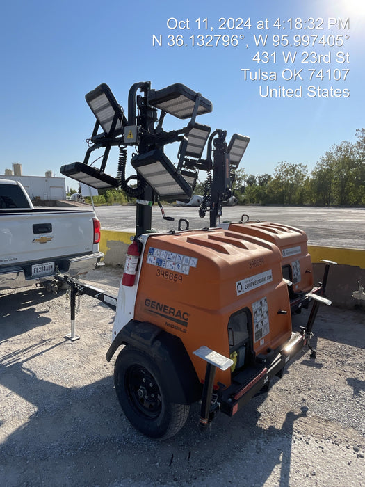 2024 Generac MLT2 Diesel, Flex Switch 120V Input, Powerzone Controller, 
(4) 320W LED Lights, 4kW Generator, 39.9 Gal Fuel Tank, 2" Ball, T3