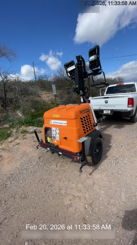 2024 Generac MLT2 Diesel, Flex Switch 120V Input, Powerzone Controller, 
(4) 320W LED Lights, 4kW Generator, 39.9 Gal Fuel Tank, 2" Ball, T3