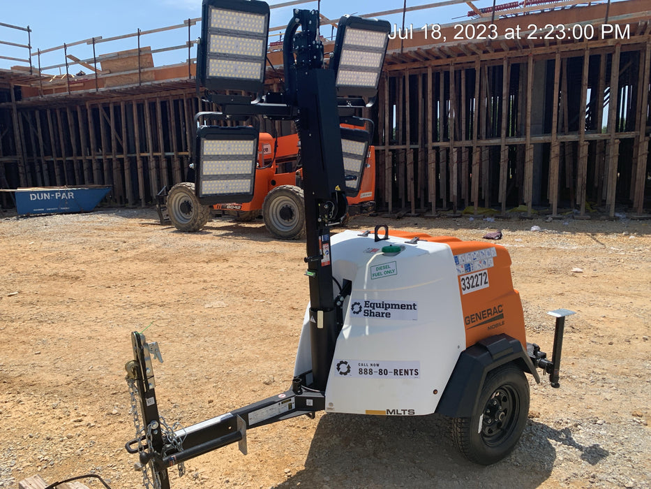 2023 Generac MLT2 Diesel, Flex Switch 120V Input, Powerzone Controller, (4) 320W LED Lights, 4kW Generator, 39.9 Gal Fuel Tank, 2" Ball, T3