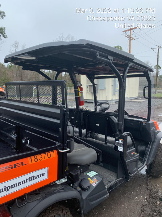 2021 Kubota RTV-X1140W-H Plastic Canopy, Windshield Acrylic Clear, LED Strobe Light, Wire Harness Kit, Back up Alarm