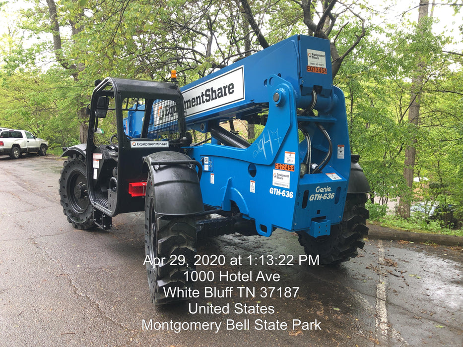2020 Genie GTH-636 Canopy, Solid Tires, Work Lights, Beacon, Aux Hydraulics, Back up Alarm