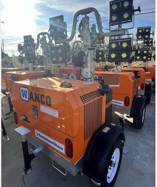 2024 Wanco WLTT-4MM4K Diesel, Deep Sea Controller, Shore Power Plug, Auto Start, (4) 350W LED Floodlights, 4kW Generator, 60 Gal Fuel Tank, 2" Ball, T3