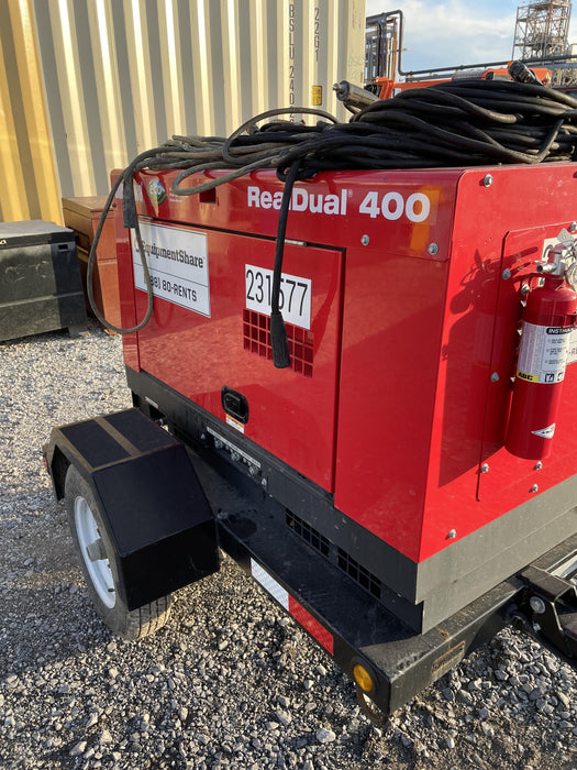 2022 Shindaiwa DGW400MDL Kubota D902 Engine, 23 HP, Dual Op Welder, Wire, Arc, Droop Stick, Tig, and CC Stick Functionality, Simulphase, 3 Phase and 1 Phase Gen Output, Single Axle NB Trlr, Slr Trckl Chrg 12V 12W, Fire Ext