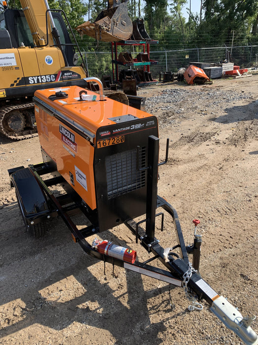 2021 Lincoln Electric Vantage 322 Vantage 322 Ready Pak 3 w/ Decals, ORANGE (includes trailer, cable rack, fender light kit) NO Telematics