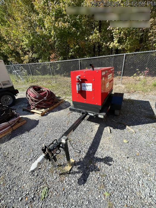 2023 Shindaiwa DGW400MDL Kubota D902 Engine, 23 HP, Dual Op Welder, Wire, Arc, Droop Stick, Tig, and CC Stick Functionality, Simulphase, 3 Phase and 1 Phase Gen Output, Single Axle NB Trlr, Slr Trckl Chrg 12V 12W, Fire Ext