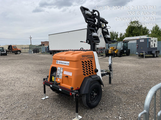2024 Generac MLT2 Diesel, Flex Switch 120V Input, Powerzone Controller, 
(4) 320W LED Lights, 4kW Generator, 39.9 Gal Fuel Tank, 2" Ball, T3