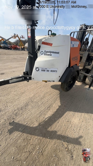 2023 Generac MLT2 Diesel, Flex Switch 120V Input, Powerzone Controller, (4) 320W LED Lights, 4kW Generator, 39.9 Gal Fuel Tank, 2" Ball, T3