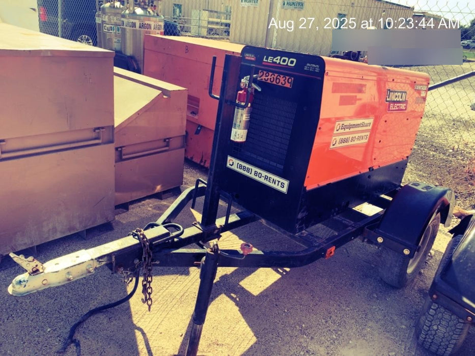 2022 Lincoln Electric LE400 Kubota V1505, Trlr, Cable Rack, Light Kit, ES Decals, T3