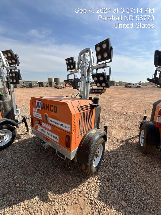 2024 Wanco WLTT-4MM4K Diesel, Deep Sea Controller, Shore Power Plug, Auto Start, (4) 350W LED Floodlights, 4kW Generator, 60 Gal Fuel Tank, 2" Ball, T3