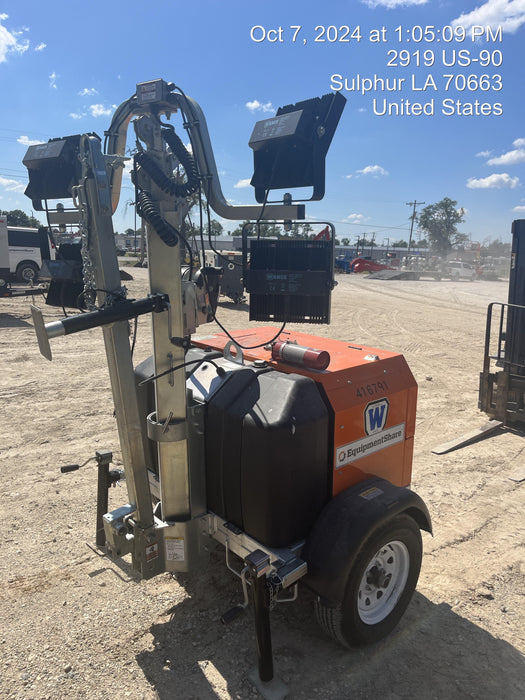 2024 Wanco WLTT-4MM4K Diesel, Deep Sea Controller, Shore Power Plug, Auto Start, (4) 350W LED Floodlights, 4kW Generator, 60 Gal Fuel Tank, 2" Ball, T3