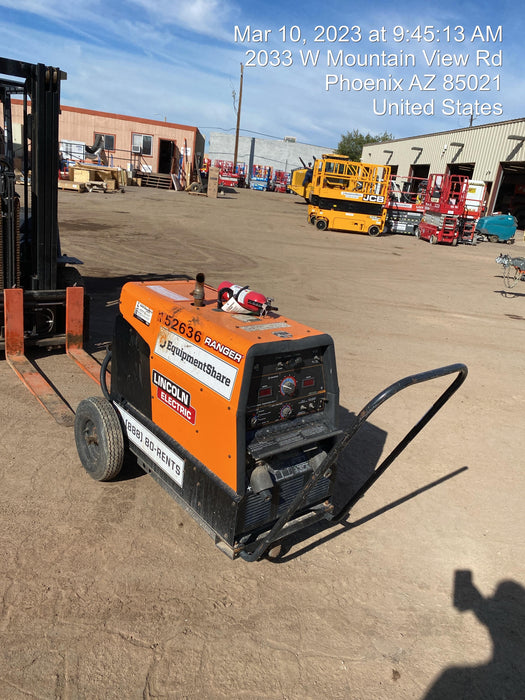 2021 Lincoln Electric Ranger 305 LPG LPG One-Pak (includes undercarriage, tank holder & tank strap) ORANGE