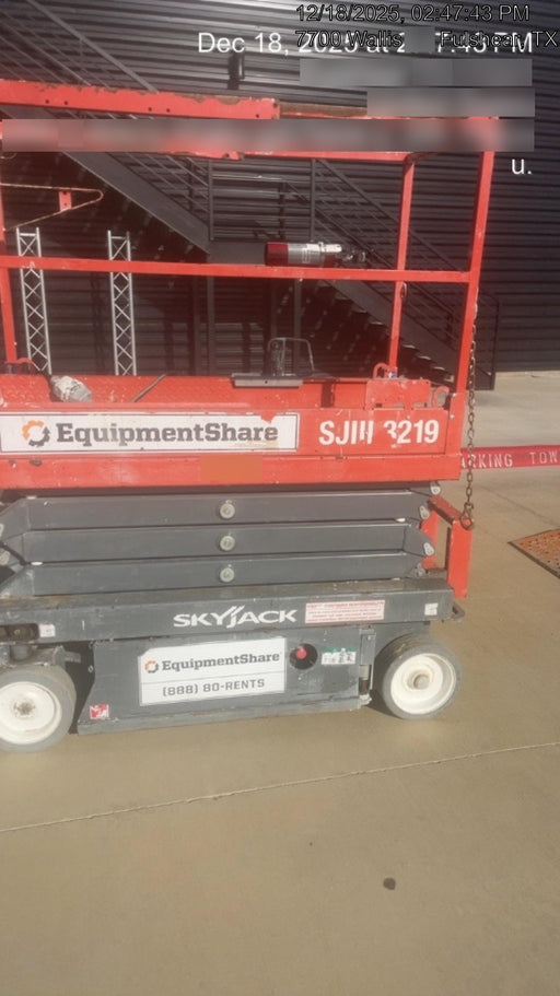 2019 Skyjack SJIII-3219 Standard w/Trojan Batteries