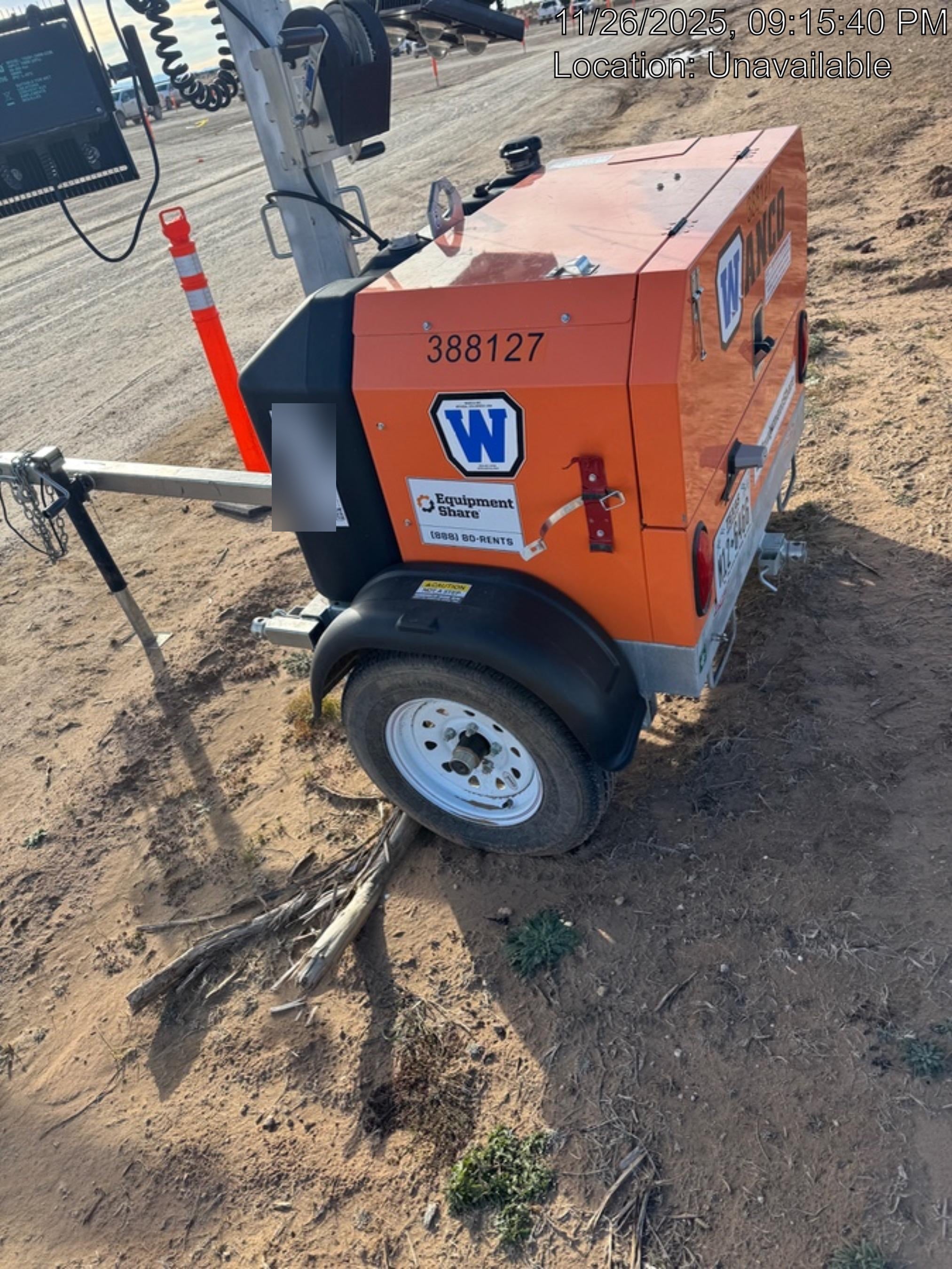 2024 Wanco WLTT-4MM4K Diesel, Deep Sea Controller, Shore Power Plug, Auto Start, (4) 350W LED Floodlights, 4kW Generator, 60 Gal Fuel Tank, 2" Ball, T3