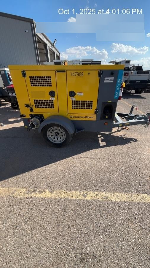 2021 ATLAS COPCO PAS 100 HF CS Enclosed