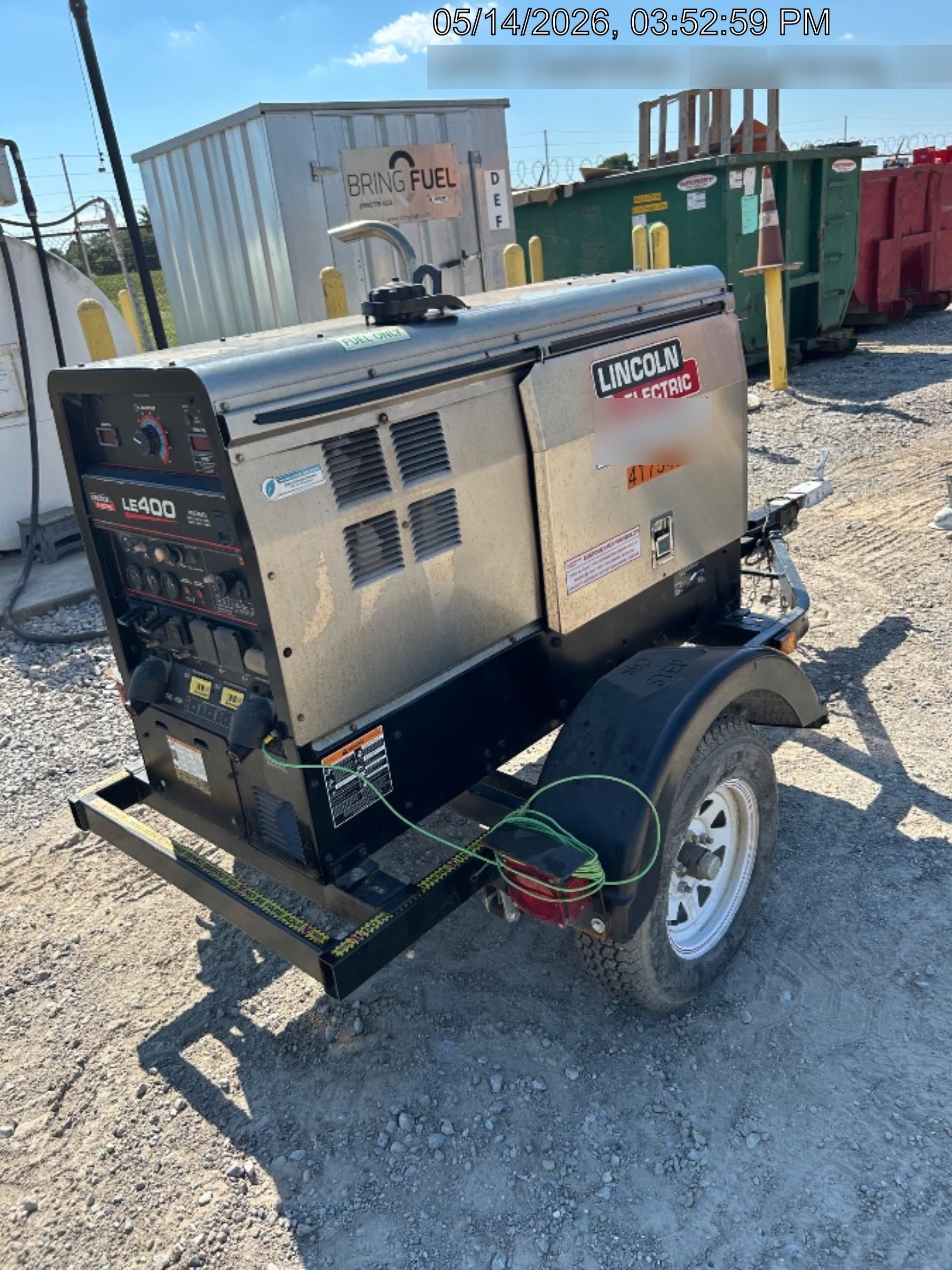 2024 Lincoln Electric LE400 Kubota V1505, Trlr, Cable Rack, Light Kit, ES Decals, T3