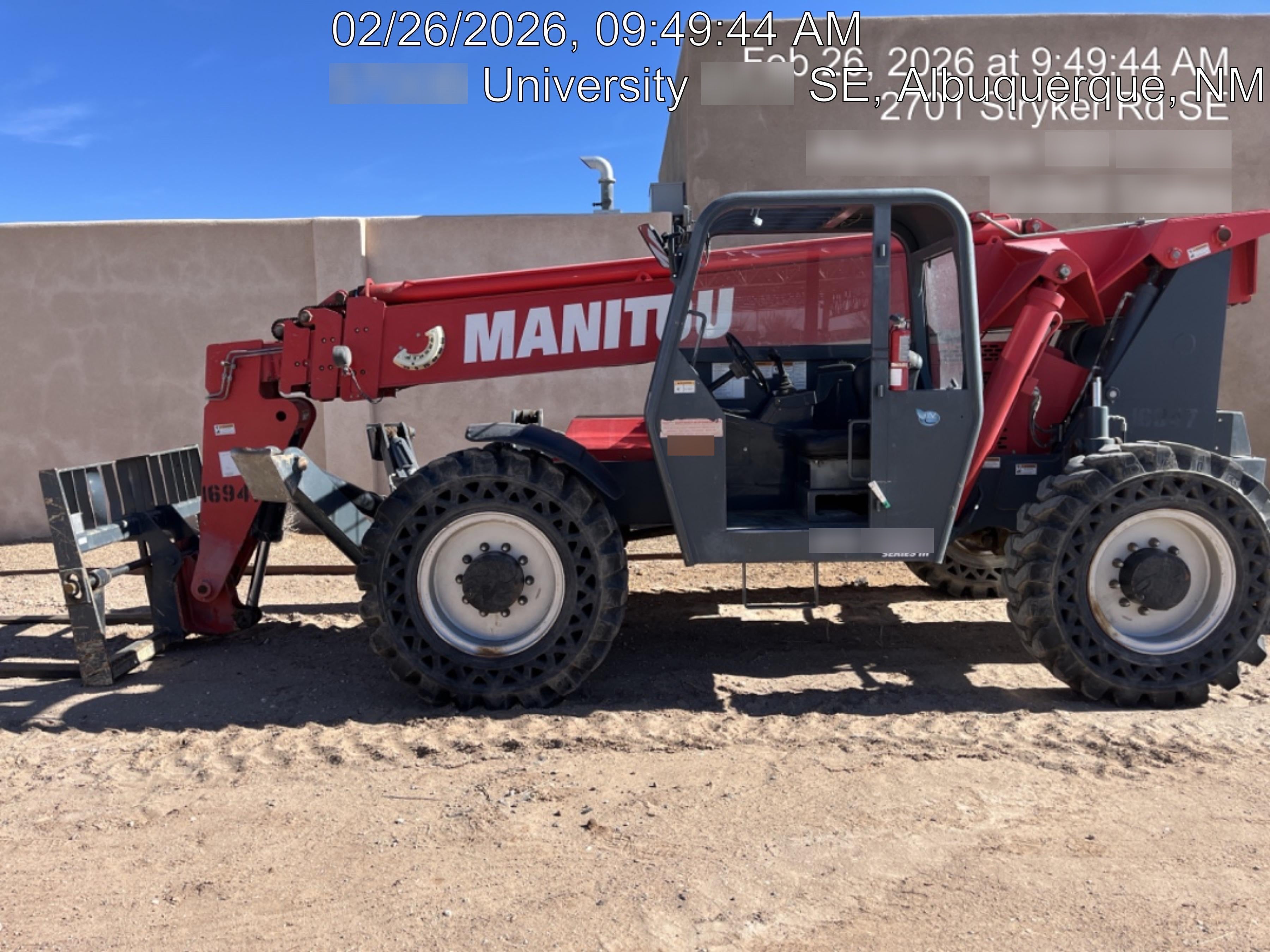 2019 Manitou MTA10055 MTA10055 - 120 HP T4, Canopy, Worklights/Strobe, Beacon, 66" Carriage, 60" Forks, Solid Tires, Lift Hook, Aux Hydraulics