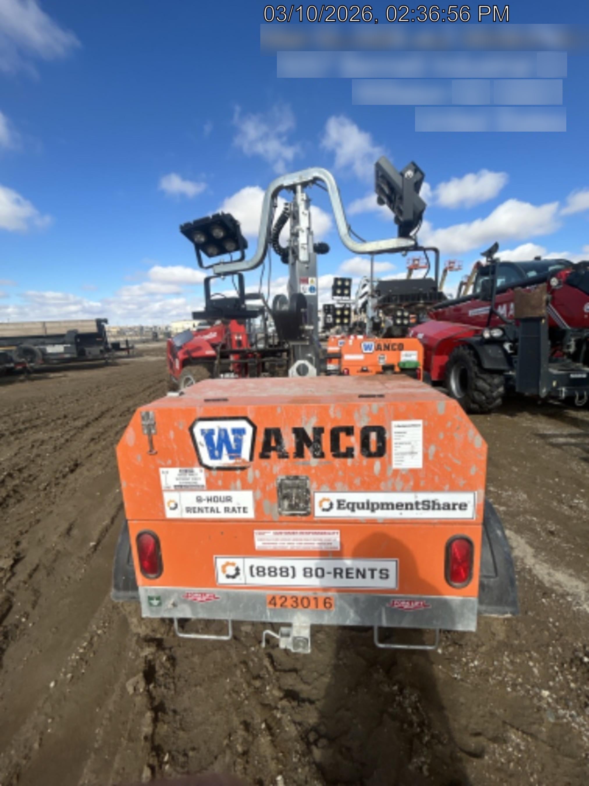 2024 Wanco WLTT-4MM4K Diesel, Deep Sea Controller, Shore Power Plug, Auto Start, (4) 350W LED Floodlights, 4kW Generator, 60 Gal Fuel Tank, 2" Ball, T3