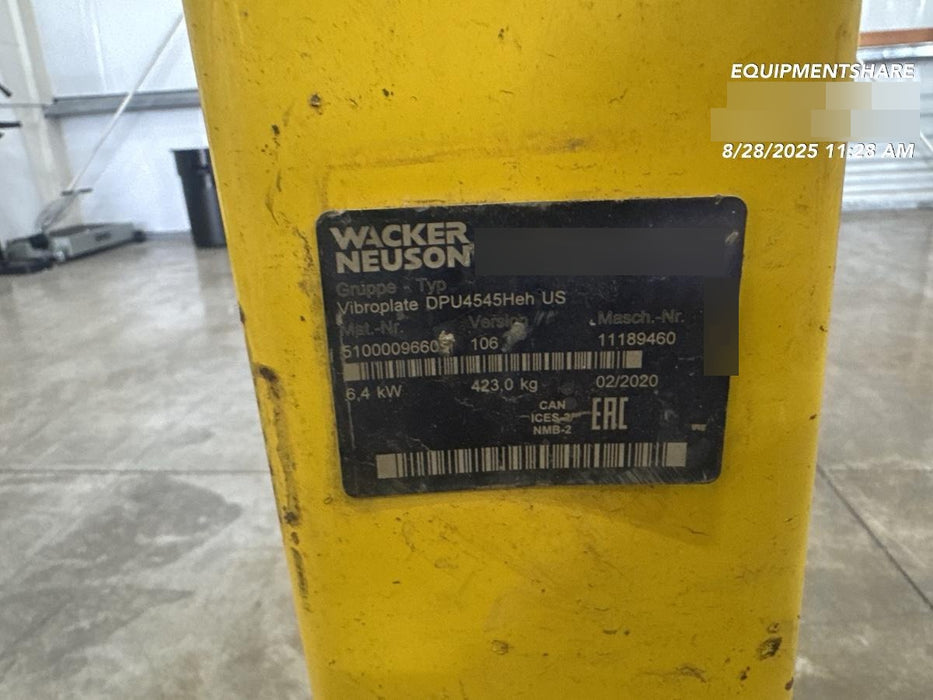 2020 WACKER NEUSON DPU4545HEH