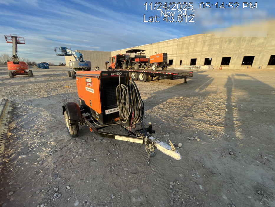 2023 Lincoln Electric LE400 Kubota V1505, Trlr, Cable Rack, Light Kit, ES Decals, T3