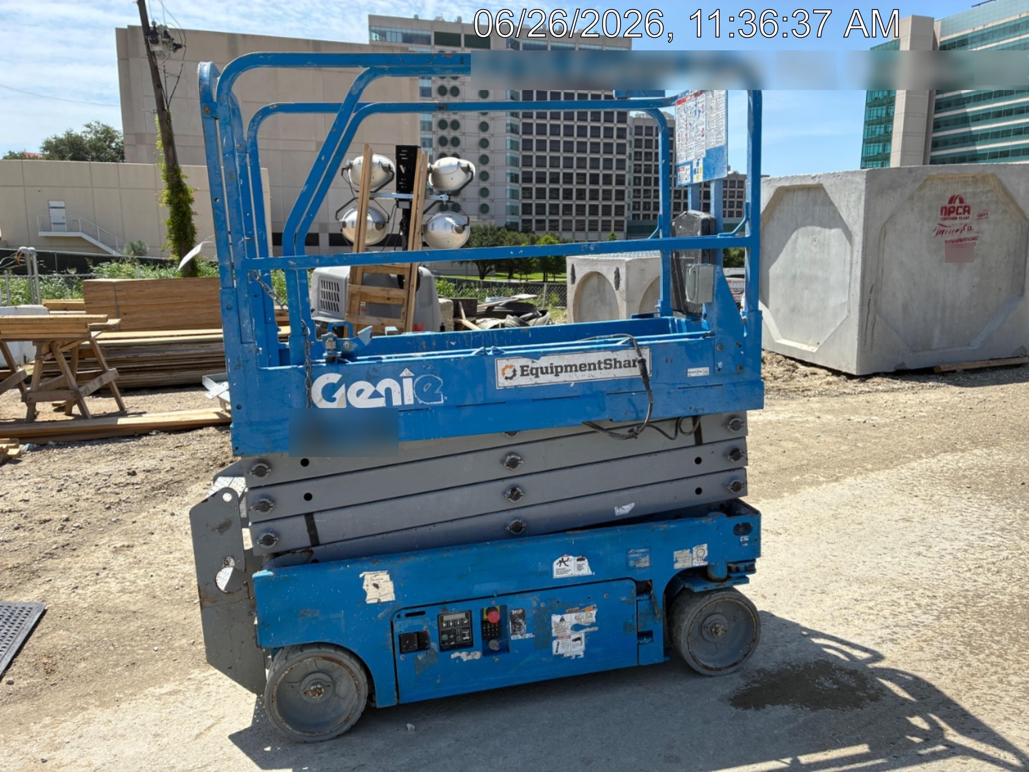 2019 Genie GS-1930 Fixed Rails with Chain Entry