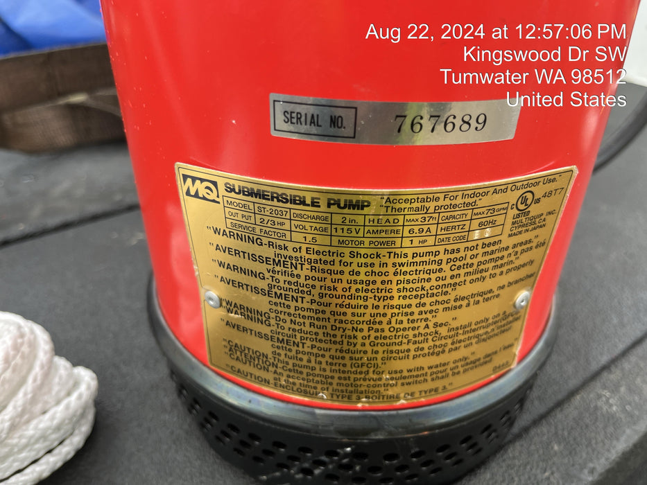 2023 MULTIQUIP ST2037